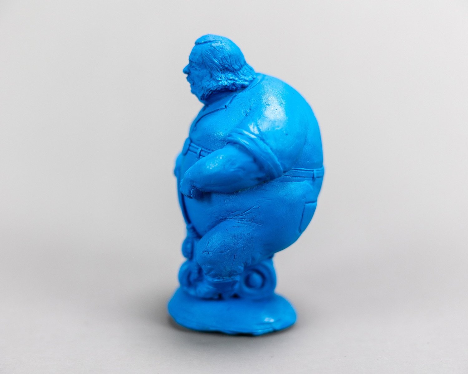 Blue Figure I, sculpture by Charlie McGrady, view 3
