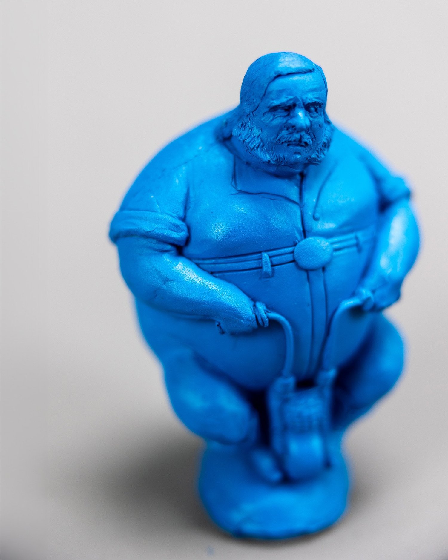Blue Figure I, sculpture by Charlie McGrady, view 4