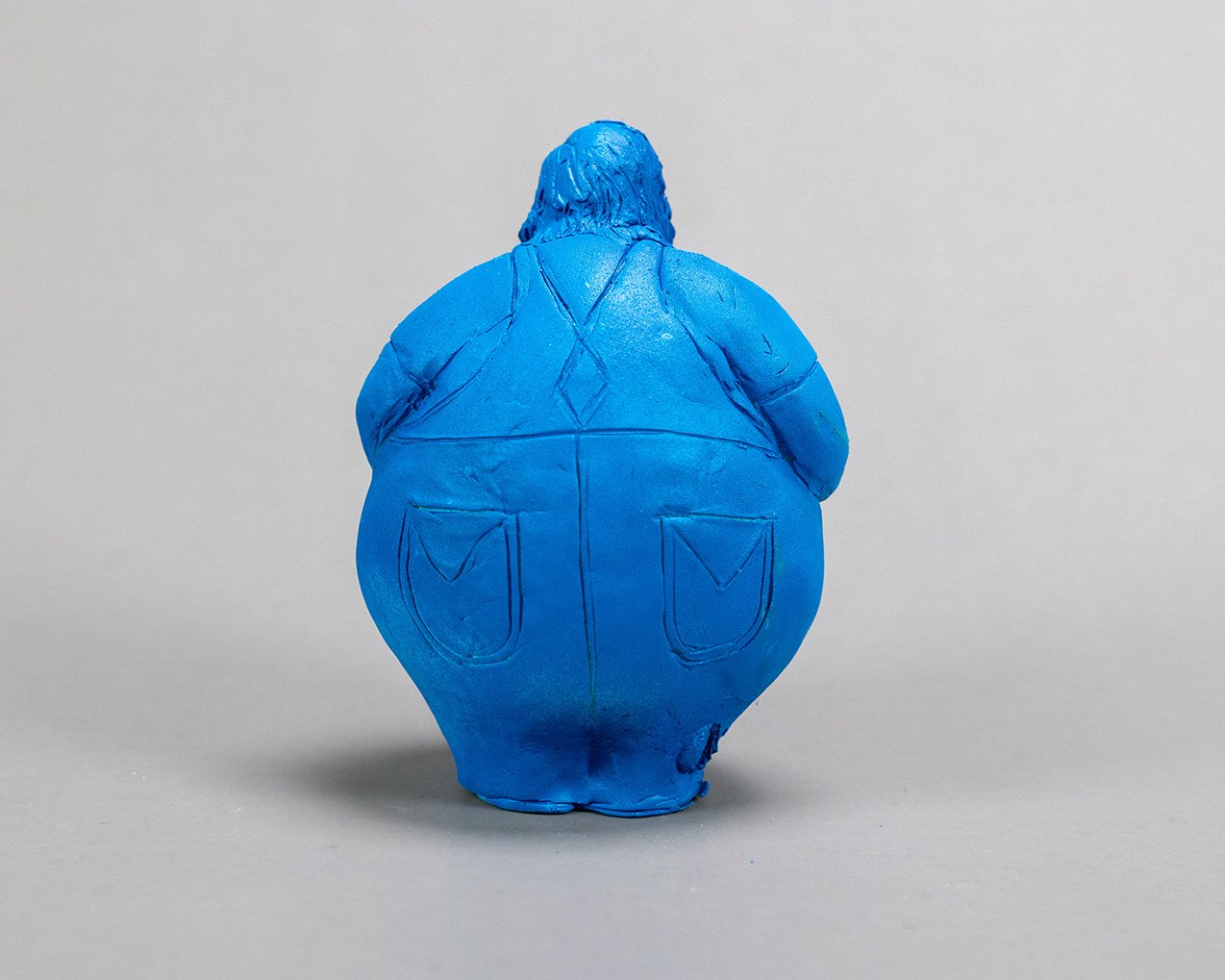 Blue Figure II, sculpture by Charlie McGrady, view 3