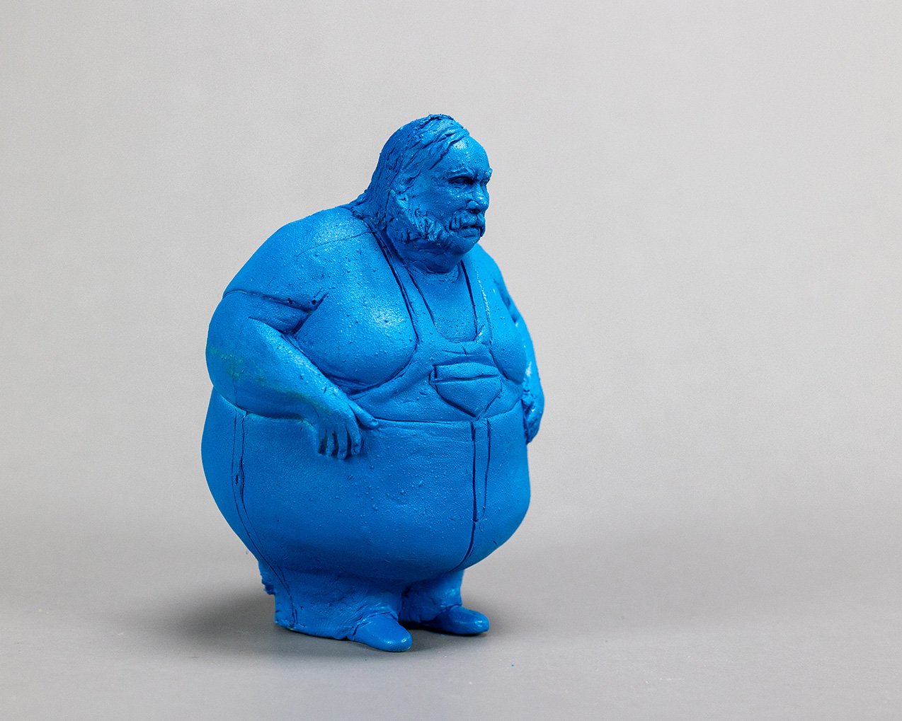 Blue Figure II, sculpture by Charlie McGrady, view 4