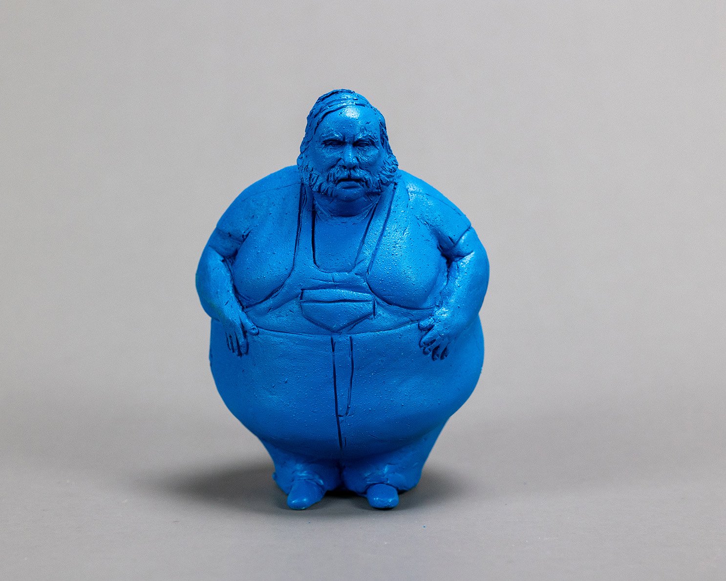 Blue Figure II, sculpture by Charlie McGrady, view 5