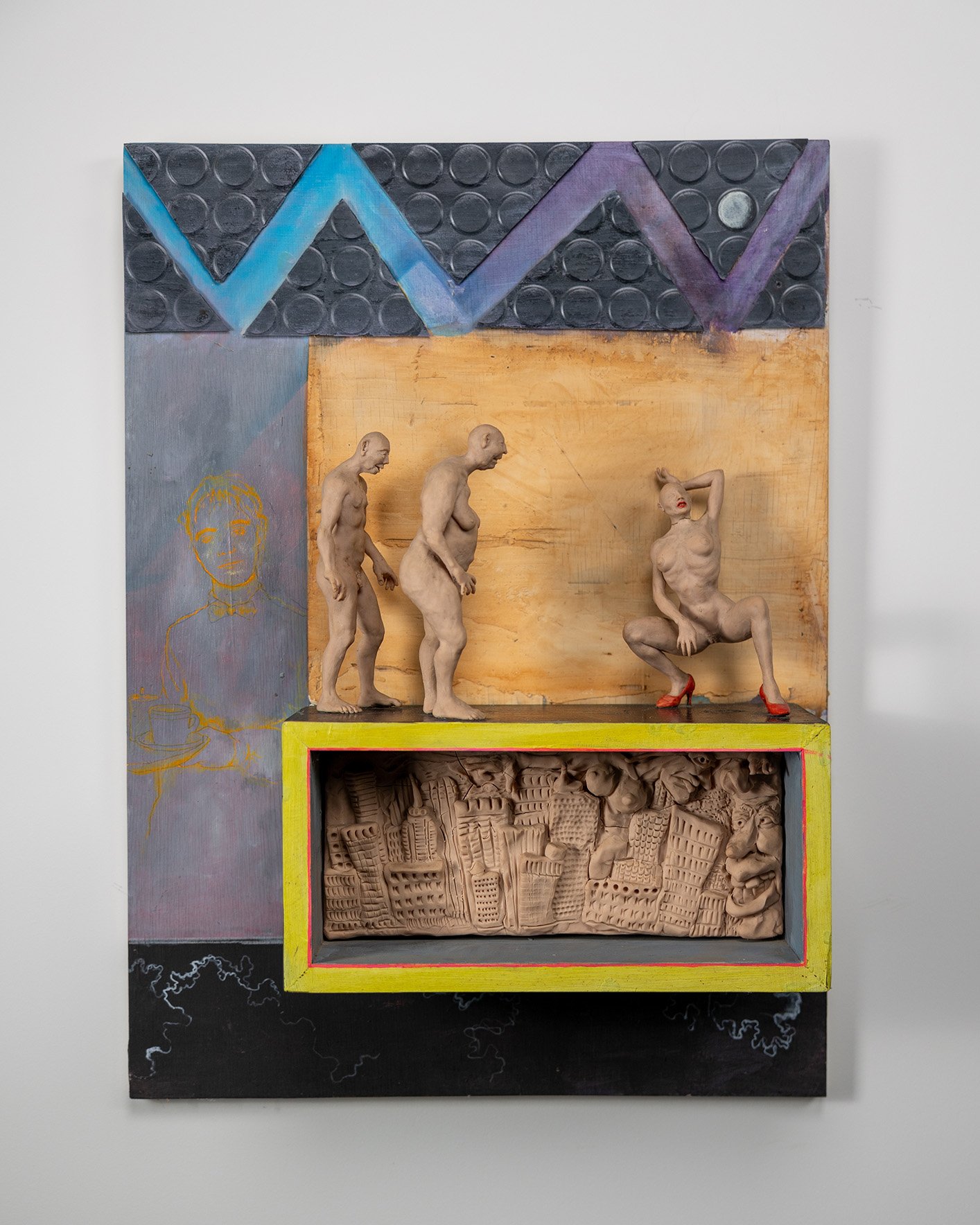 City Trio, sculpture by Charlie McGrady, view 5