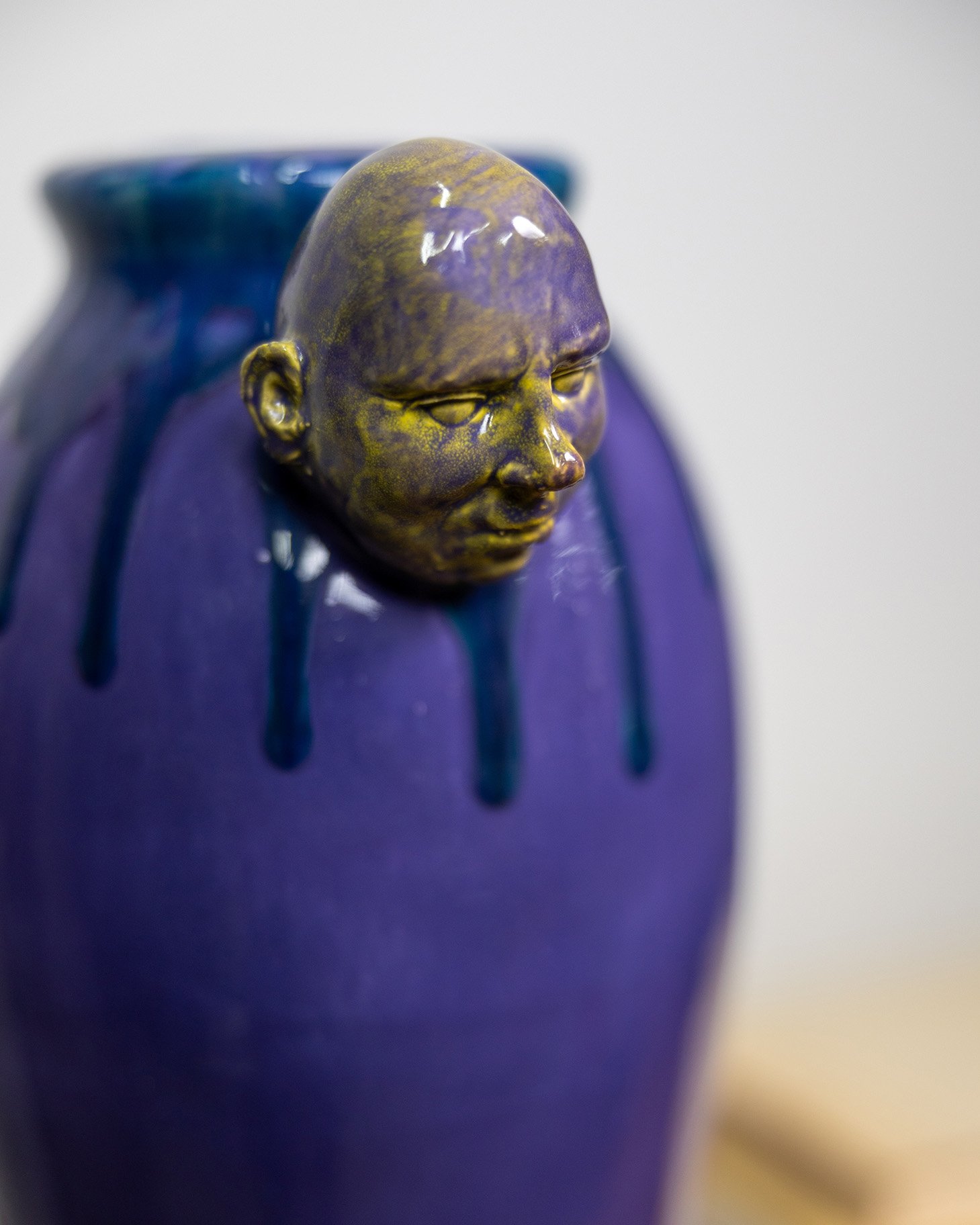 Egghead, sculpture by Charlie McGrady, view 2