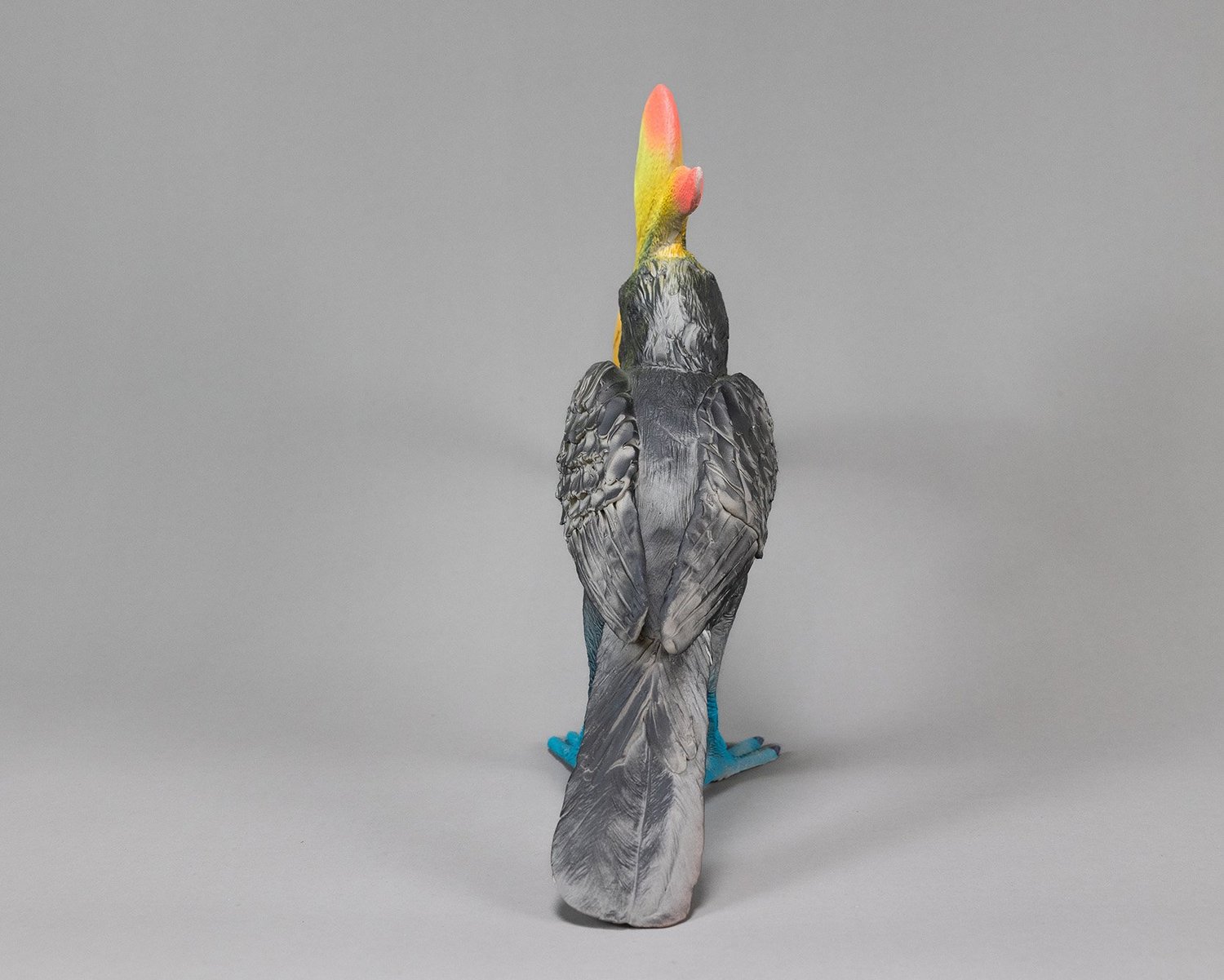 Grey Hornbill, sculpture by Charlie McGrady, view 2