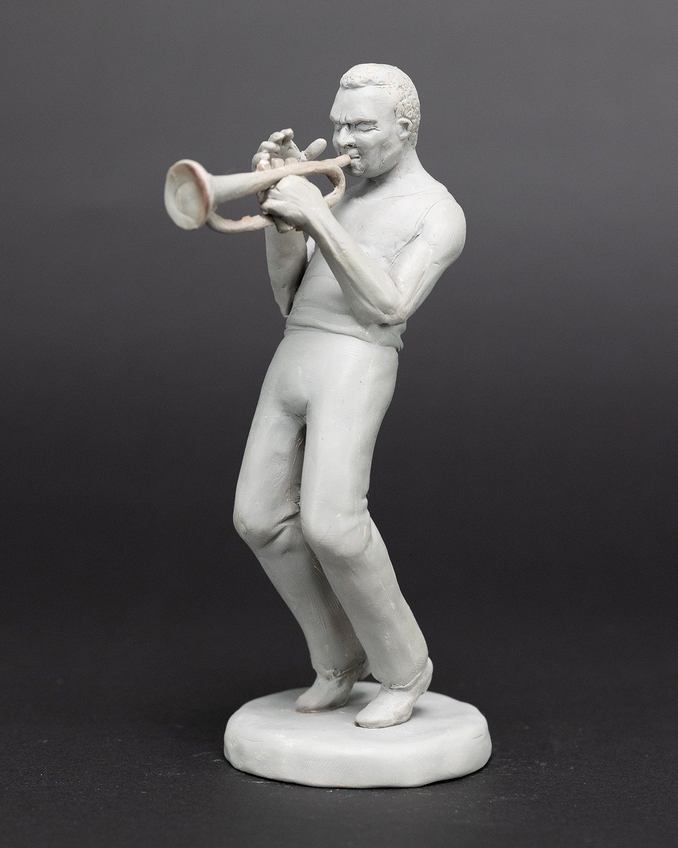 Miles Davis, sculpture by Charlie McGrady, view 4