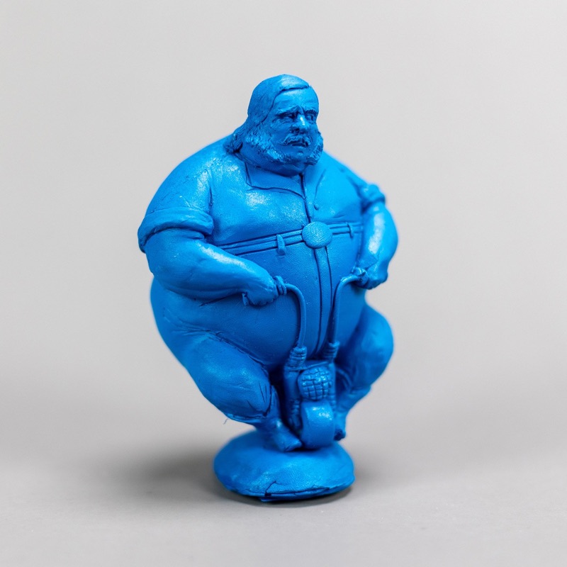 Blue Figure I, sculpture by Charlie McGrady