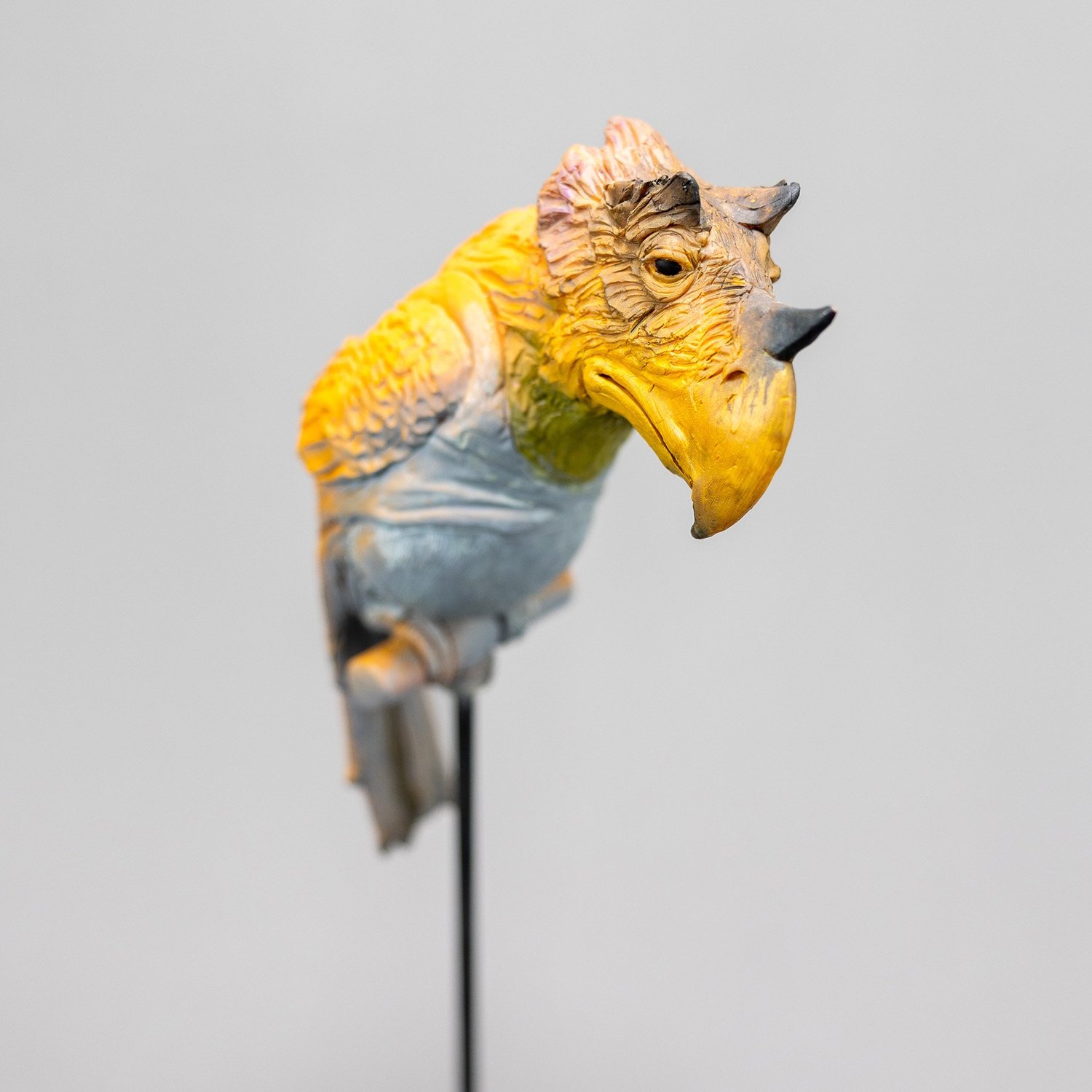 Trike Parrot, sculpture by Charlie McGrady, view 2